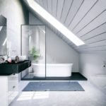 Badewanne in Loft
